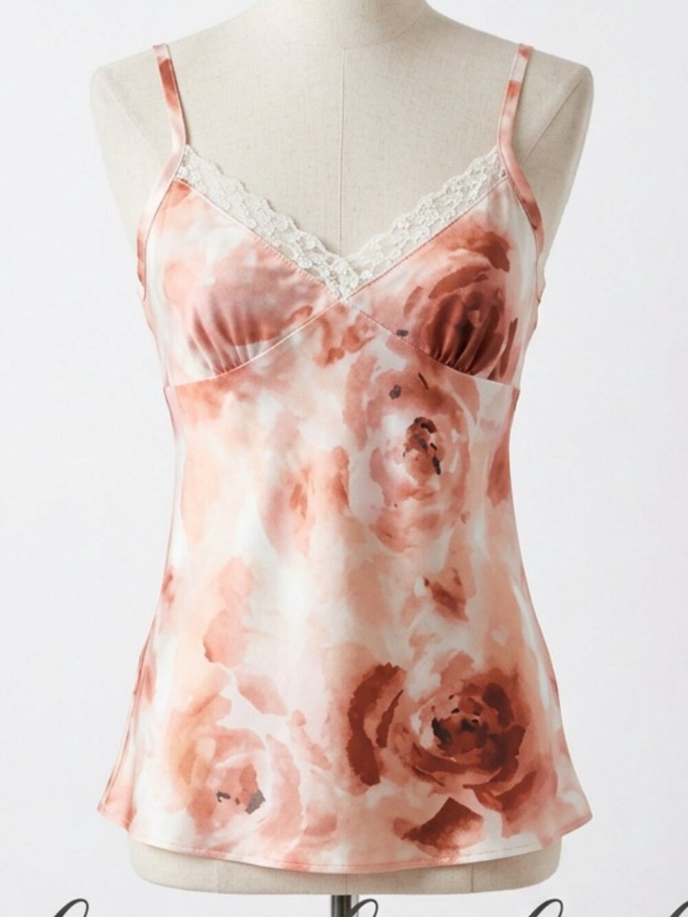 George Top Medium  Fairycore Coquette Women's  Floral Print Tank Top